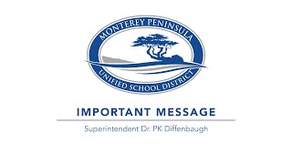 Thanksgiving Message to Staff from Dr. PK Diffenbaugh