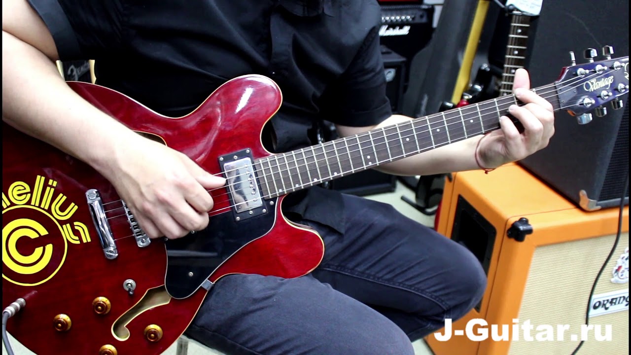 Электрогитара VANTAGE 635V (ES-335) - YouTube