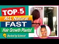 Kick Your Hair Growth into HIGH SPEED! Top 5 Plants "Science Says" Grows Hair Fast!  #hairgrowth