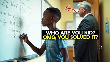 Elite Professor Saw a 12 Year Old Black Student Solving Complex Math Equation and Froze!