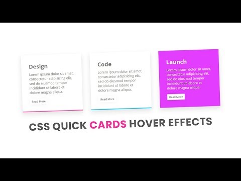 CSS Quick Cards Hover Effects | Html CSS