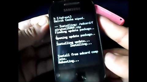Samsung Galaxy Y using cwm to flash update zips or custom rom