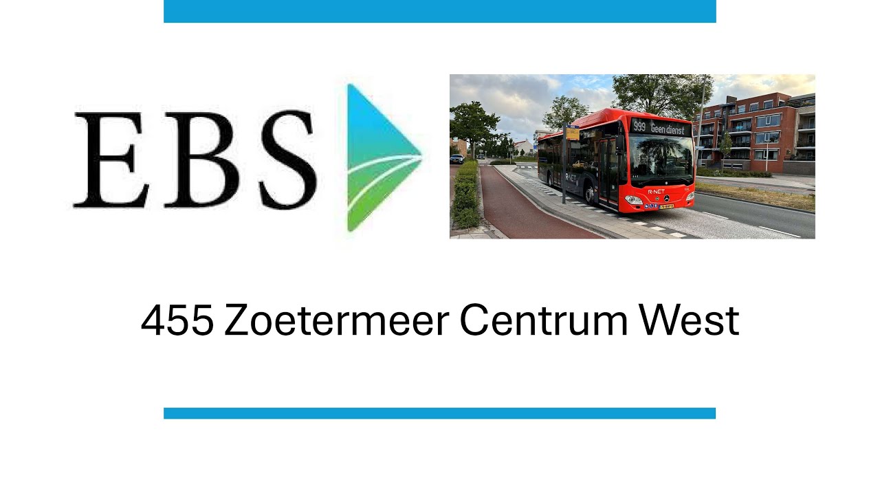 R-Net lijn 455 's-Gravenzande De Brug - Zoetermeer Centrum West | 2025
