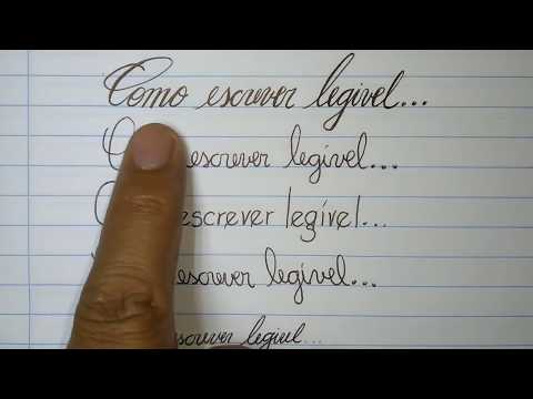 Como escrever uma letra legível 2