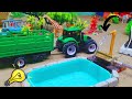 diy mini tractor the most creatives making water pump toy | construction experiment