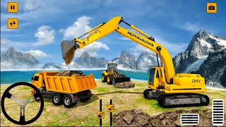 Big City Road Construction 2022- Heavy Crane Excavator Road Construction Simulator -Android Gameplay screenshot 3