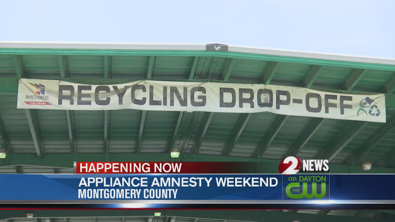 Recycling Drop-off in Montgomery County - YouTube