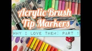How I use BRUSH TIP MARKERS in Mixed Media Art. Part One.