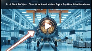 F-16 Block 70 Viper Assembly: Installing Ceramic Heat Shields for the Massive F110 Engine