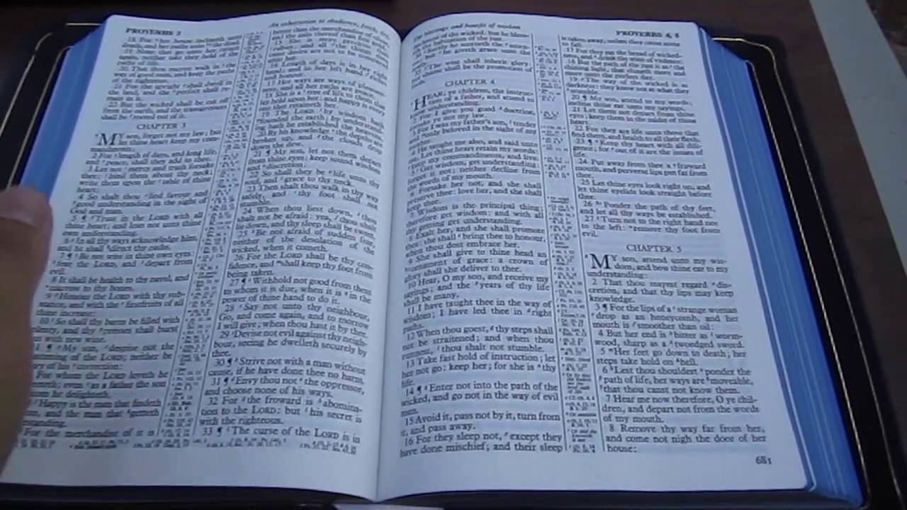 Bible Review Allan KJV Longprimer 53 Navy Blue YouTube