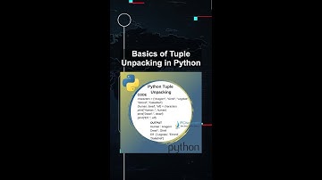 Basics of Tuple Unpacking in Python #ai #artificialintelligence #machinelearning #aiagent Basics
