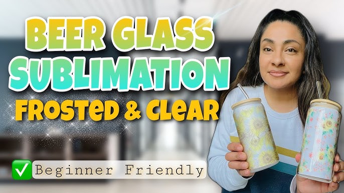 How to Sublimate a Glass Can Tumbler 🔥 