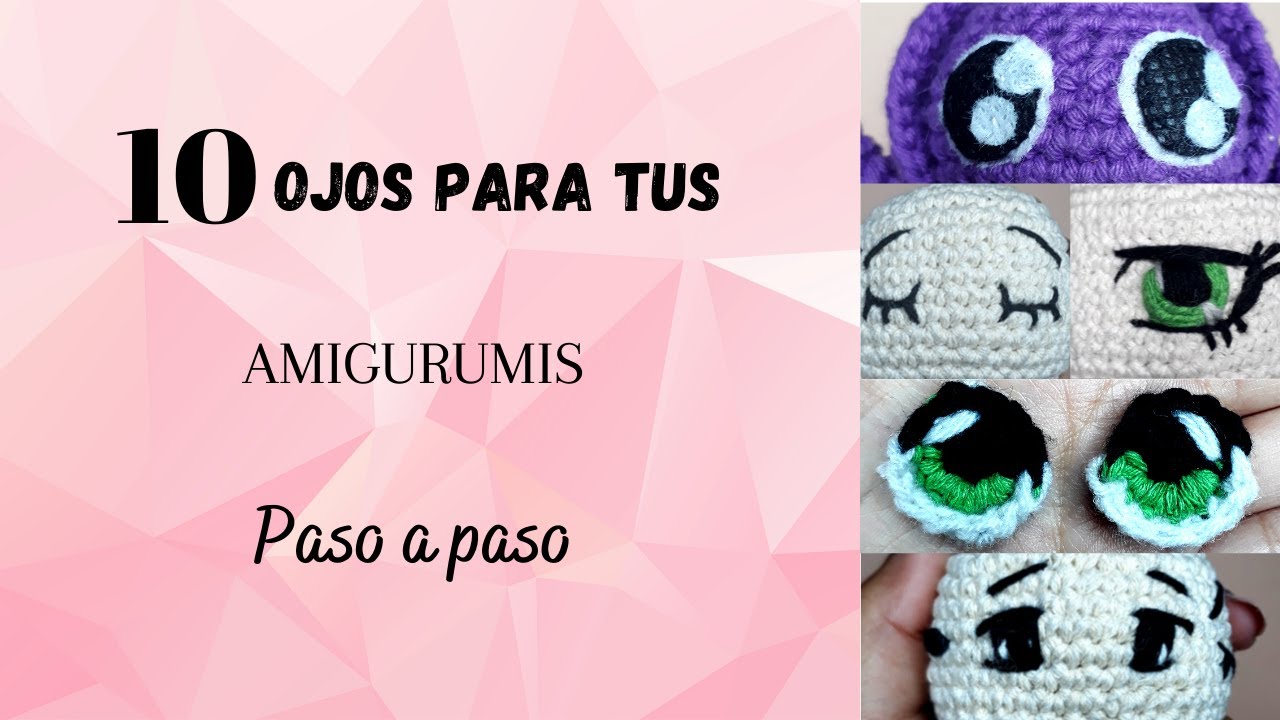 Como tejer #ojos a #crochet #amigurumi super fáciles de hacer 