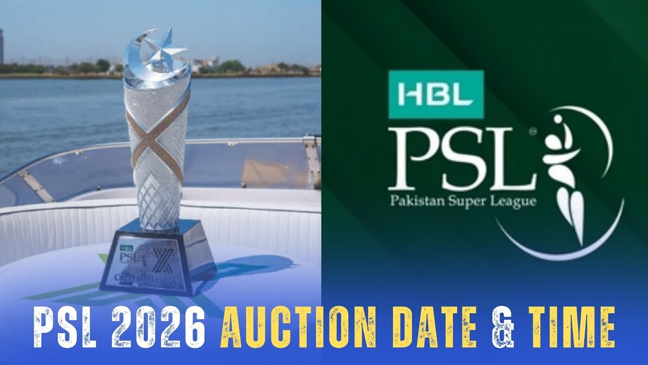 PSL 2026 Auction Date & Time | Retention Rules | Where to Watch PSL 2026 Auction?