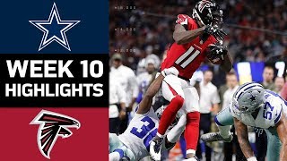 Cowboys vs. Falcons | NFL Week 10 Game Highlights