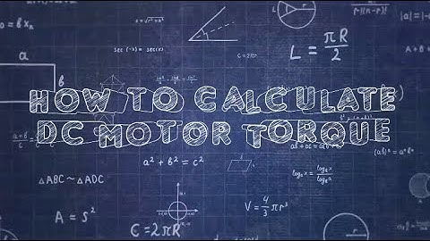 How to Calculate DC motor torque based on supply voltage and speed
