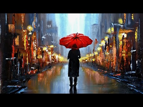 Part 2.   Painting a street scene using loose brushstrokes.