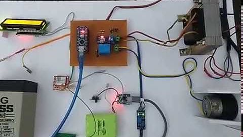 Arduino transformer fault detection and sms