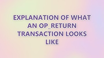Explanation of what an OP_RETURN transaction looks like
