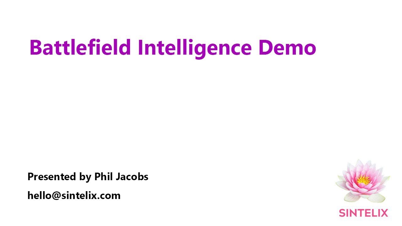 Battlefield Intelligence With Sintelix