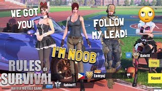 PRETENDING TO BE A NOOB IN RULES OF SURVIVAL! (Tagalog)