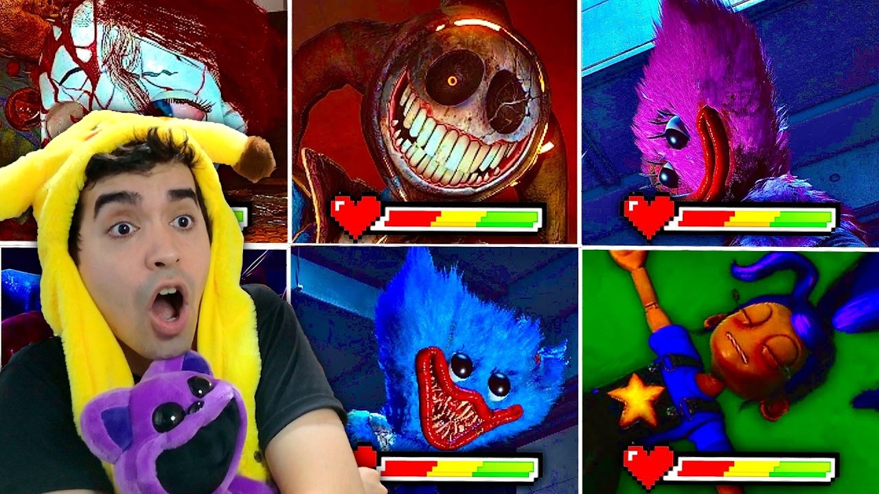 POPPY PLAYTIME CHAPTER 5: TODAS las MUERTES con BARRA de VIDA 🌟