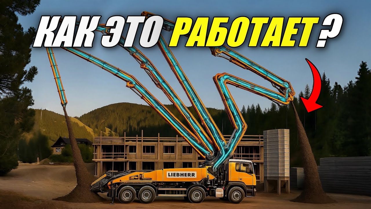 Как работает АВТОБЕТОНОНАСОС?