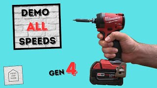 Milwaukee Generation 4 Impact Driver Demo of all SPEEDS/ SETTINGS News