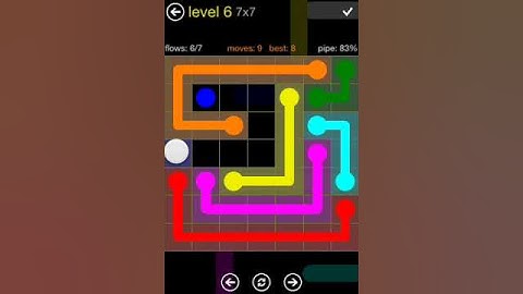 Flow Free 7X7 walkthrough level 6