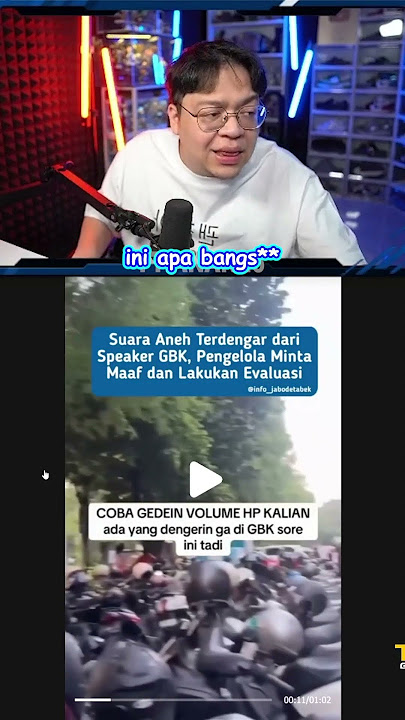 reaksi mas dean liat video speaker gbk 馃ぃ