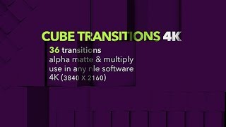 Cube Transitions 4K - 36 Pack | Motion Graphics - Videohive template