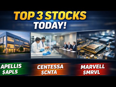 Top 3 Stocks Today: APLS, CNTA & MRVL | Biggest Market Movers by Stock Force