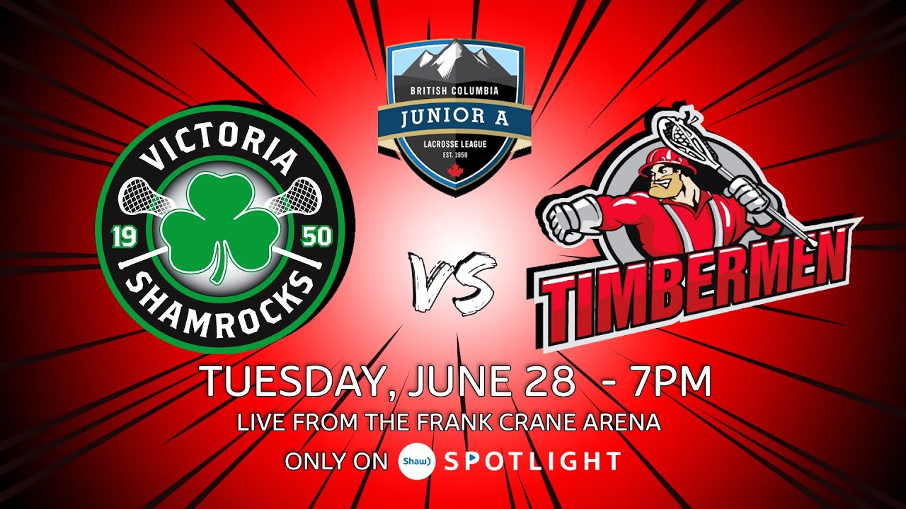 BCJALL Jr. A Lacrosse Nanaimo Timbermen vs Victoria Shamrocks YouTube