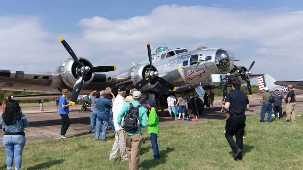 The majestic Sentimental Journey B17 at Wings over Dallas! YouTube