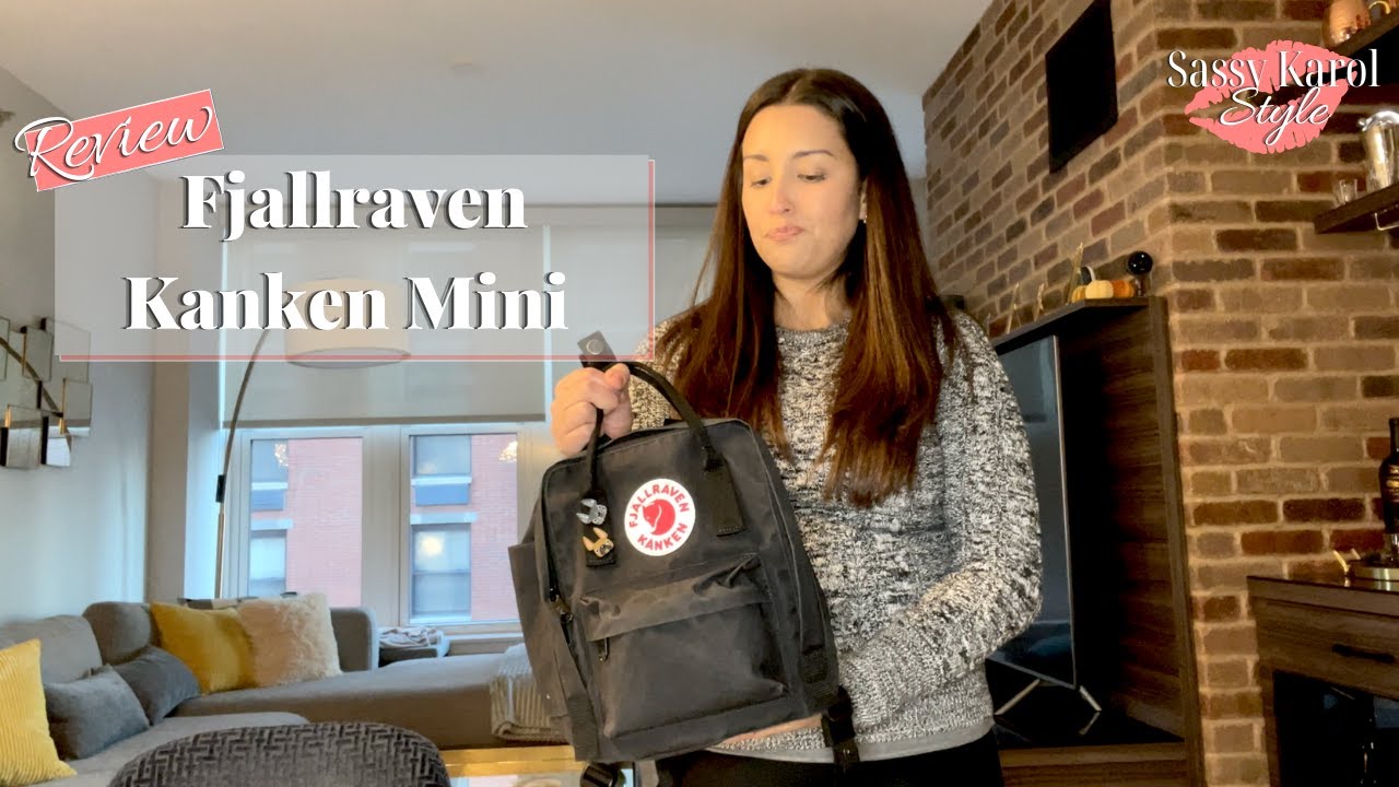 Panter Wiskunde Prestatie Review: Fjallraven Kanken Mini | What It Looks Like + What Fits Inside +  Try On - YouTube