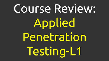 Part 5 of 5 Applied Penetration Testing-L1 Instructor Bio