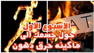 رجيم يجعل جسمك ماكينه حرق دهون هتخس من ١٢ الى ٢٠ كيلو فى الشهر .الاسبوع الاول