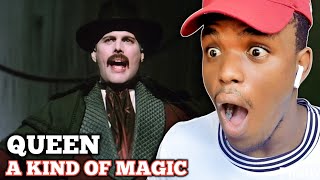 First Time Reacting To | QUEEN - A Kind of Magic (Official Video) #queen #freddiemercury