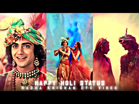 Happy Holi Status || Radha Krishan Efx Status Video | Whats Status | Status Video || @ronav_rox