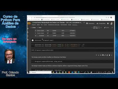 Aula 11 - 22 - Pandas - Comparação e Identificação de Diferenças Entre Dataframes (compare)