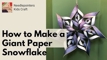 How to make 3D Paper Snowflakes (Giant Paper Snowflakes)