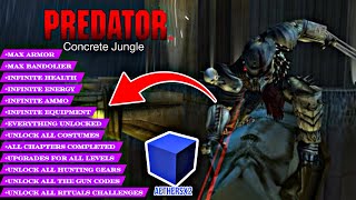 Predator Concrete Jungle Aethersx2 Emulator Cheat Code | Predator Eveything Unlocked Cheat Code screenshot 2