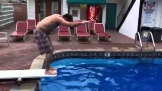 Eric learns to dive