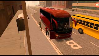 Bus Simulator 2015 Gameplay Los Angeles Tutorial screenshot 5