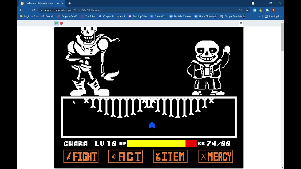 Undertale Rejuvenation on Scratch! (Chapter 3) First Try - YouTube