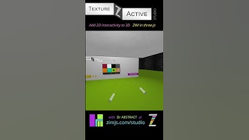 Use a 2D ColorPicker on 3D surfaces in #threejs with #ZIMjs #TextureActive  #3D #VR #virtualreality