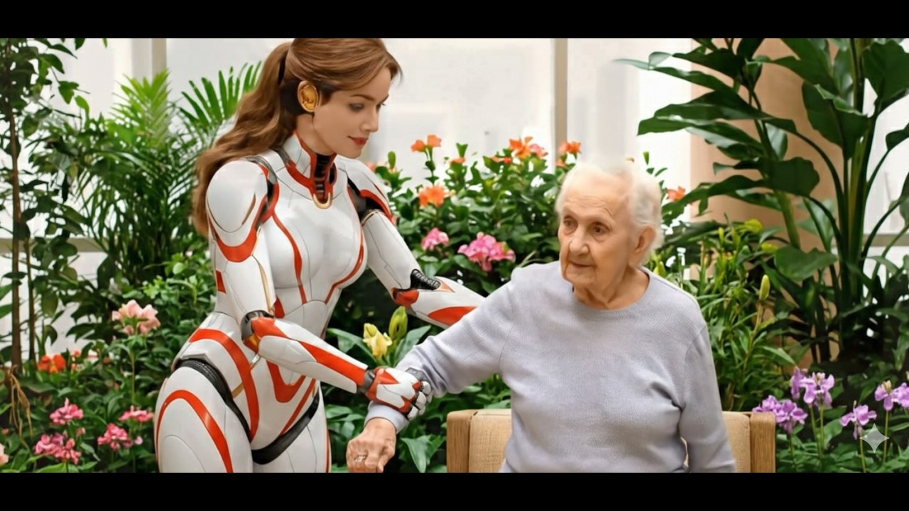 4K Ultra-Realistic Robot Caregiver: A Full Day Routine in America's Most Advanced Senior Home!