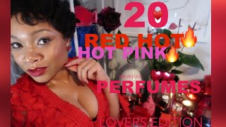 20 VALENTINES PERFUMES  RED HOT + HOT PINK! 💕WOW!