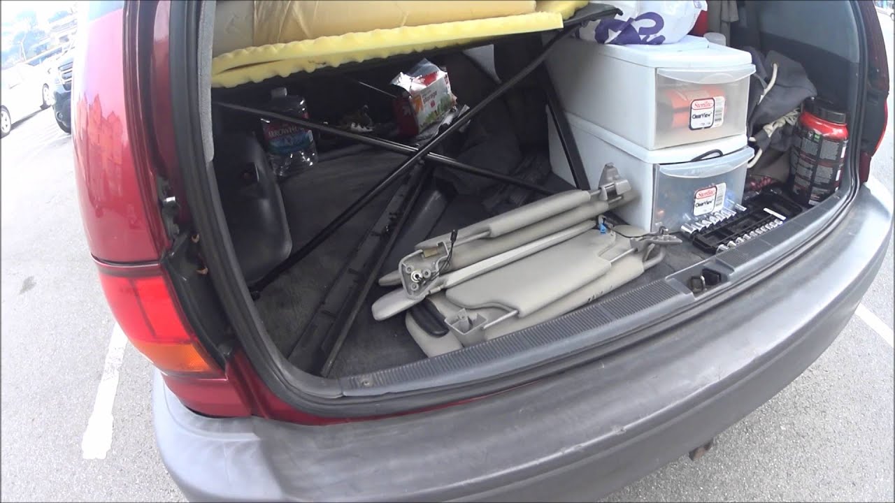 My Van dwelling experience: Storage space set up