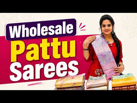 Madina Market Wholesale Pattu Sarees Collection || Arbaz Textiles #wholesalesarees #wholesalefashion